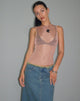 Image de Cosima Tank Top in Rose Gold Chain