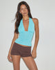 Image de Cosimo Halterneck Top in Aqua