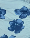  Bleu floral audacieux