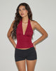 Image de Cosimo Halterneck Top in Lace Red