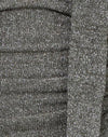 Tricot pailleté kaki