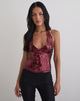 Image de Cosio Halter Top in Mix Sequin Maroon