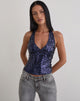 Image de Cosio Halter Top in Mix Sequin Navy