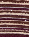  Tricot à rayures chatoyantes Rouille