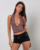 Image de Cosya Top in Shimmer Stripe Knit Rust