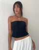 image de Cove Bandeau Top in Crinkle Black