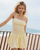 Image de Daiwa Puffball Mini Dress in Poplin Lemon
