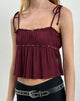 Image de Damaris Cami Top in Wine with Studs