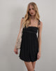 Image de la mini robe Damiera en noir