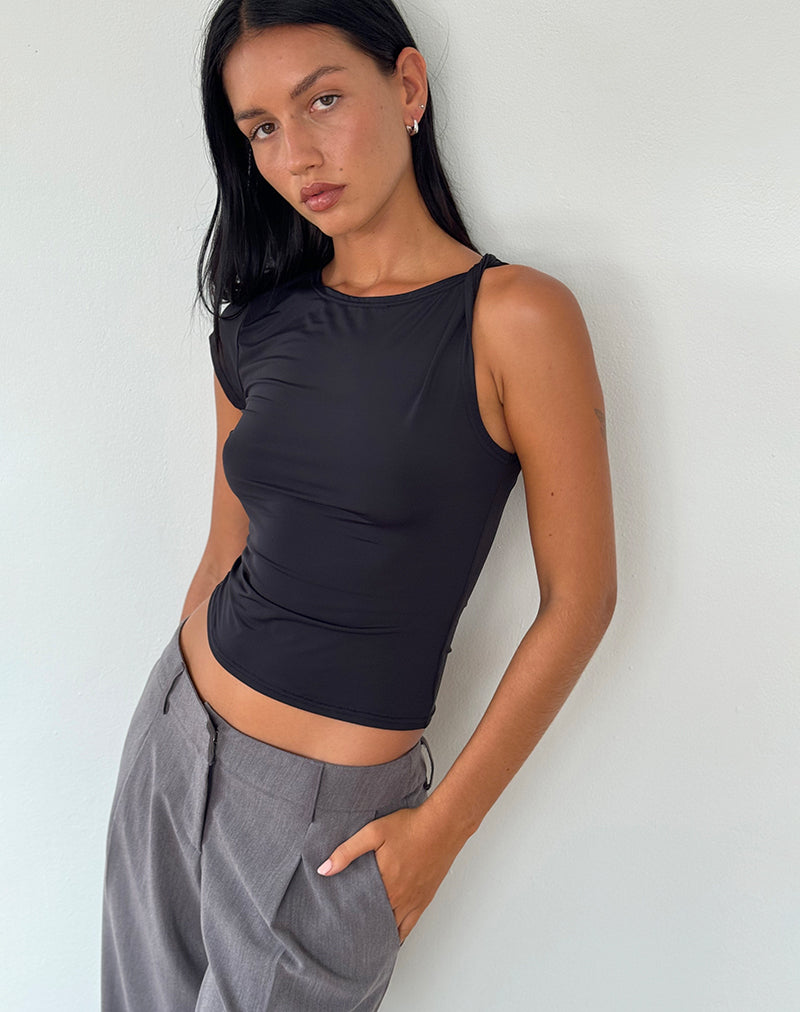Image de Dannas Top asymétrique en noir