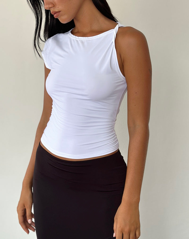 Image de Dannas Top asymétrique en blanc
