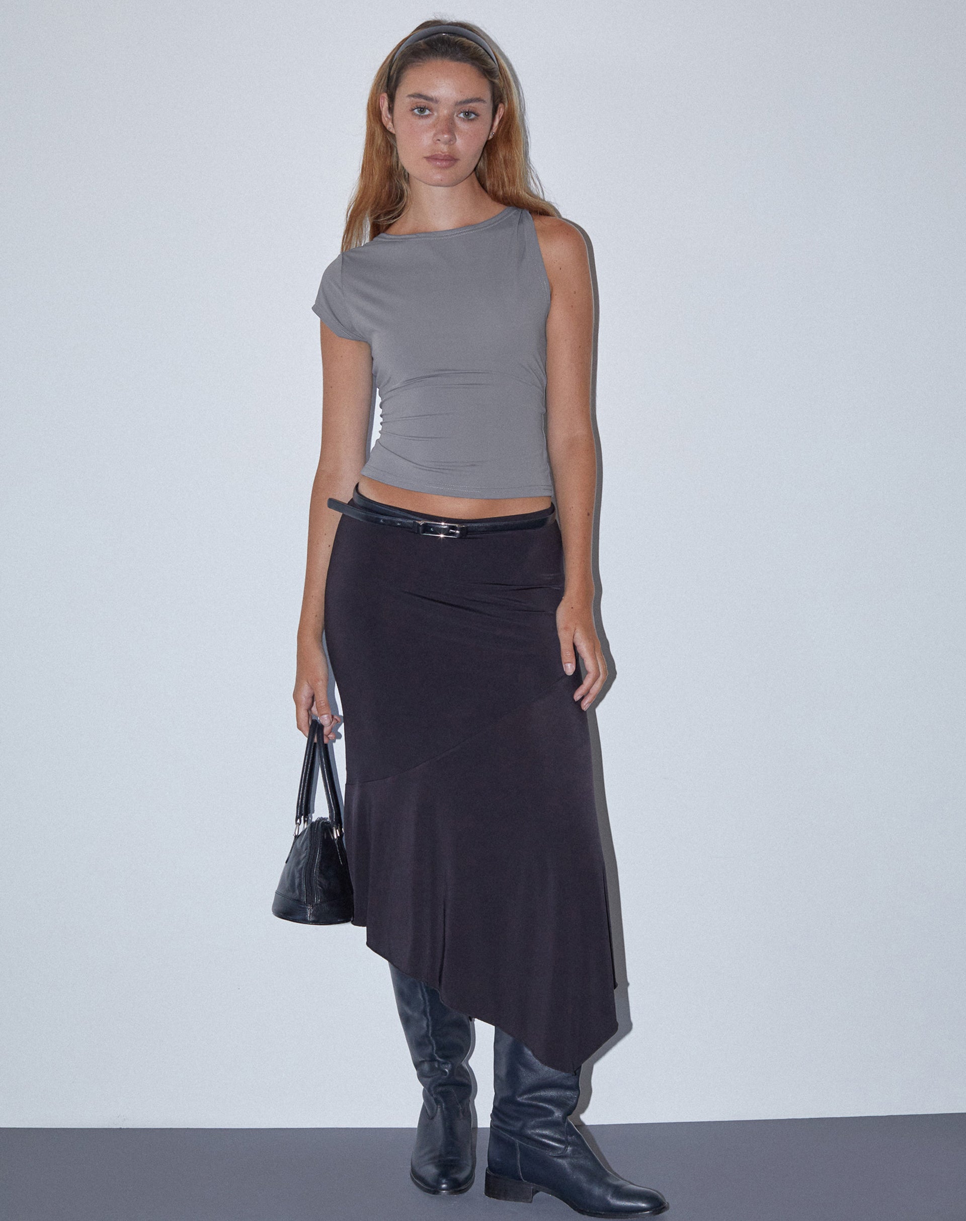 Image de Dannas Top asymétrique en gris