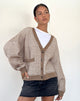 Image de Danov Cardigan en vichy marron