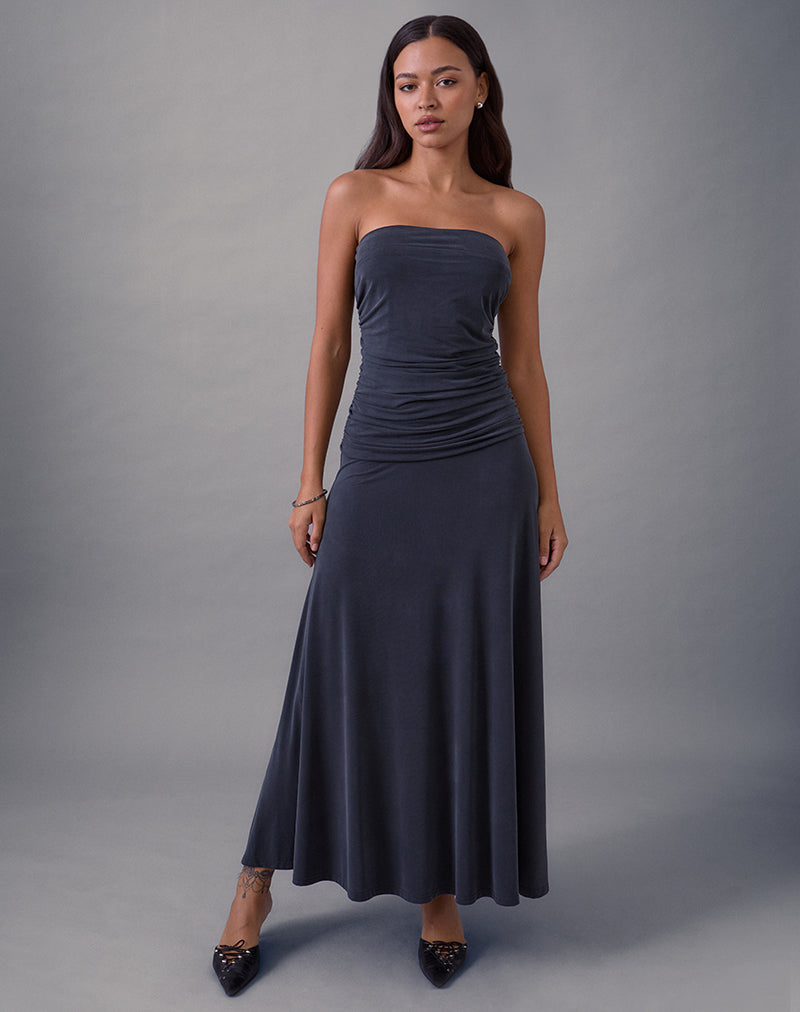 Image de Darmi Maxi Dress in Cupro Granite