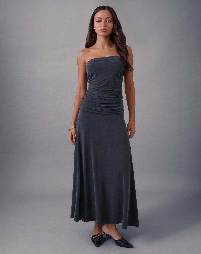 Image de Darmi Maxi Dress in Cupro Granite