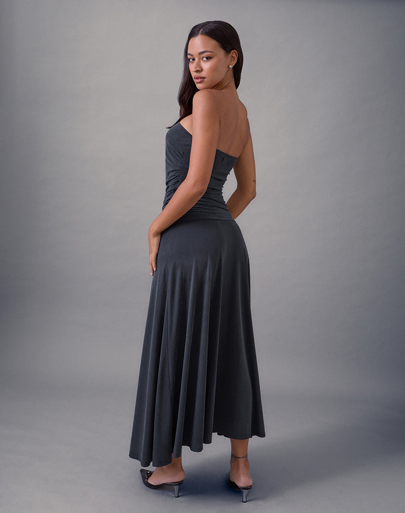 Image de Darmi Maxi Dress in Cupro Granite
