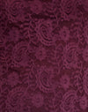 Dentelle Paisley Bourgogne