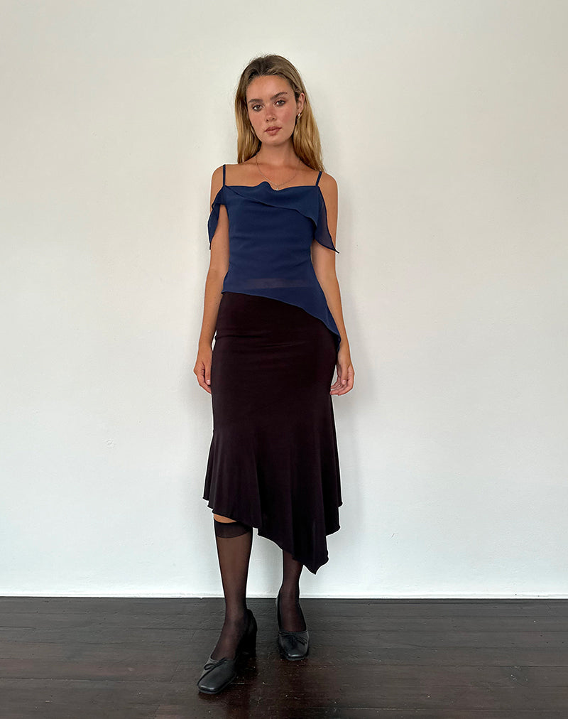 Image de Davila Top in Chiffon Ocean Storm