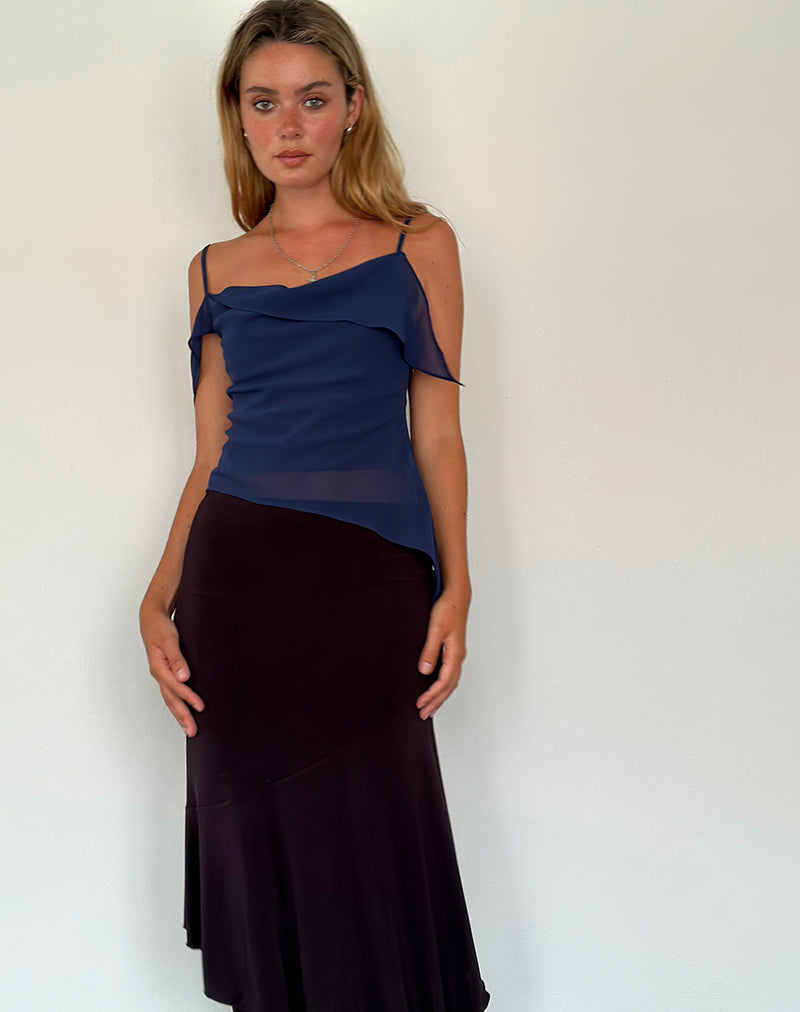 Image de Davila Top in Chiffon Ocean Storm