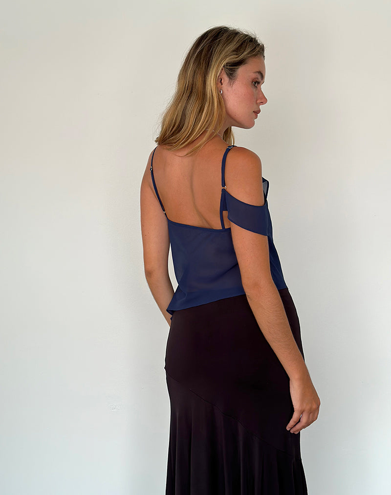 Image de Davila Top in Chiffon Ocean Storm