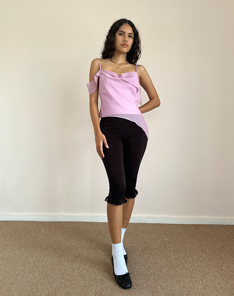Image de Davila Chiffon Top in Pink Shimmer