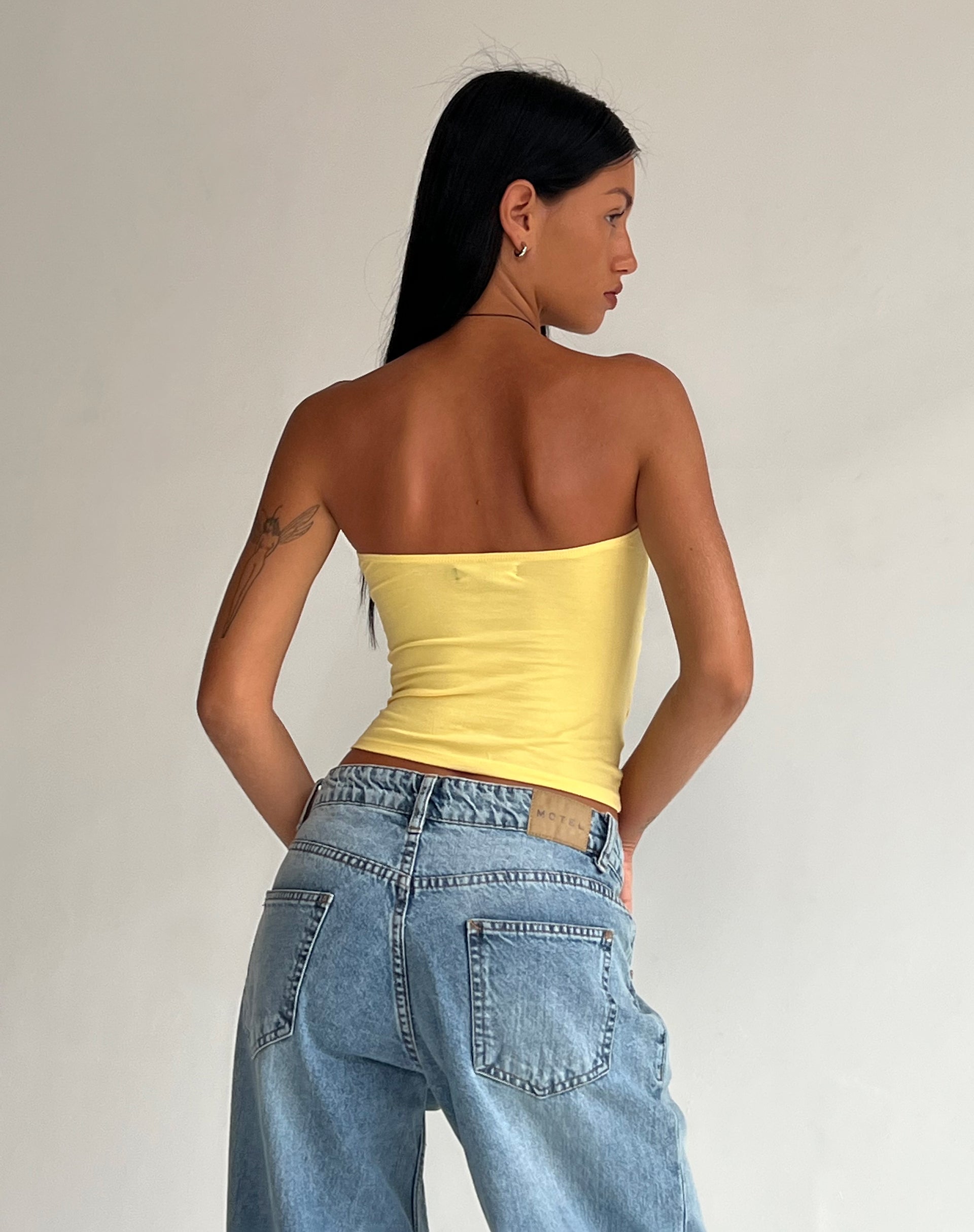 Image de Dayu Bandeau Crop Top en Lemonade