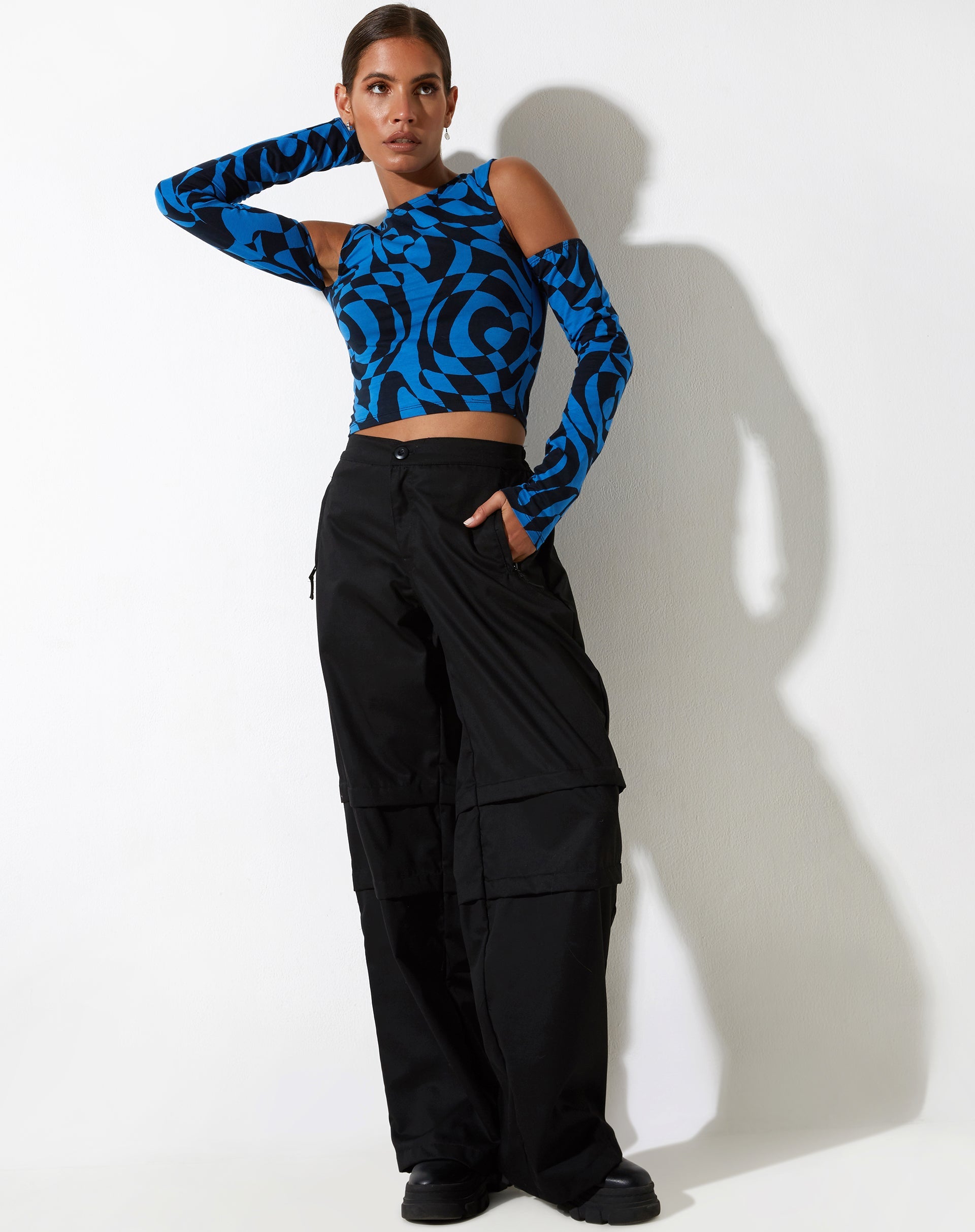 image de Denver Top in Irregular Optic Blue