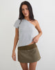 Image de la mini-jupe Desau en twill kaki