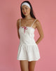 Image de la mini robe Dhilla en popeline blanche