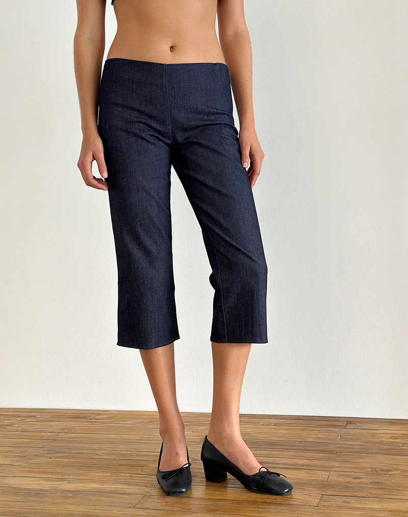 Image de Diran Capri Trouser in Chambray Indigo