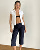 Image de Diran Capri Trouser in Chambray Indigo