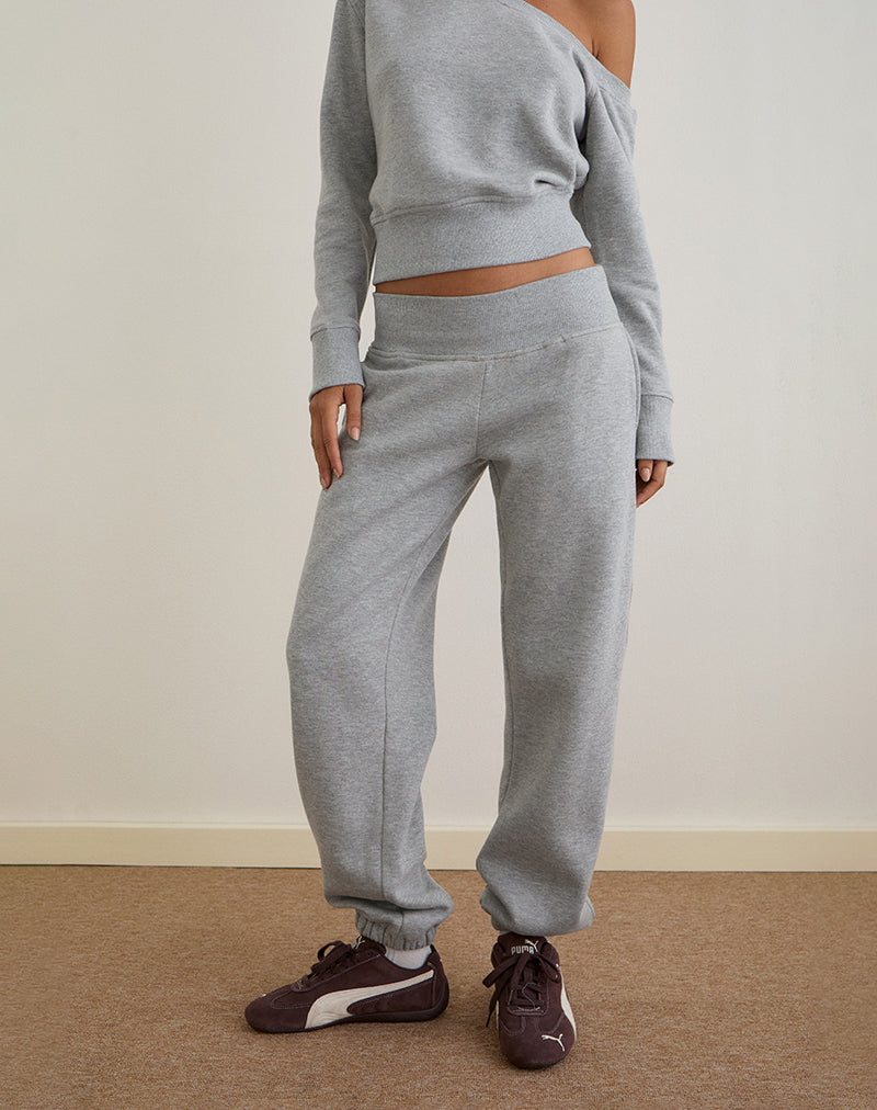 Pantalon de jogging surdimensionné Epsie en gris marron