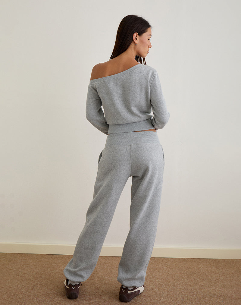 Image de Epsie Oversized Jogger en Grey Marl