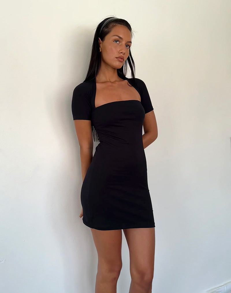 Image de la mini robe Drequa en noir