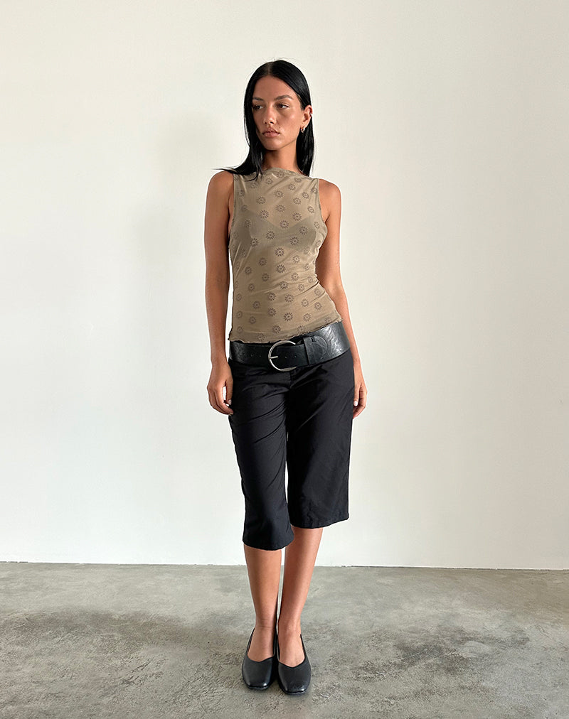 Image de Dudley Vest Top in Daisy Flock Light Brown