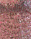 Maille pailletée or rose