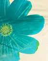 Babeurre avec fleur bleue peinte