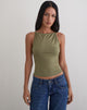 Image de Dudley Vest Top in Jersey Khaki