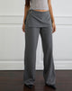 Image de marque de Elka Wrap Trouser in Tailoring Charcoal