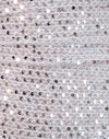 Maille pailletée argent
