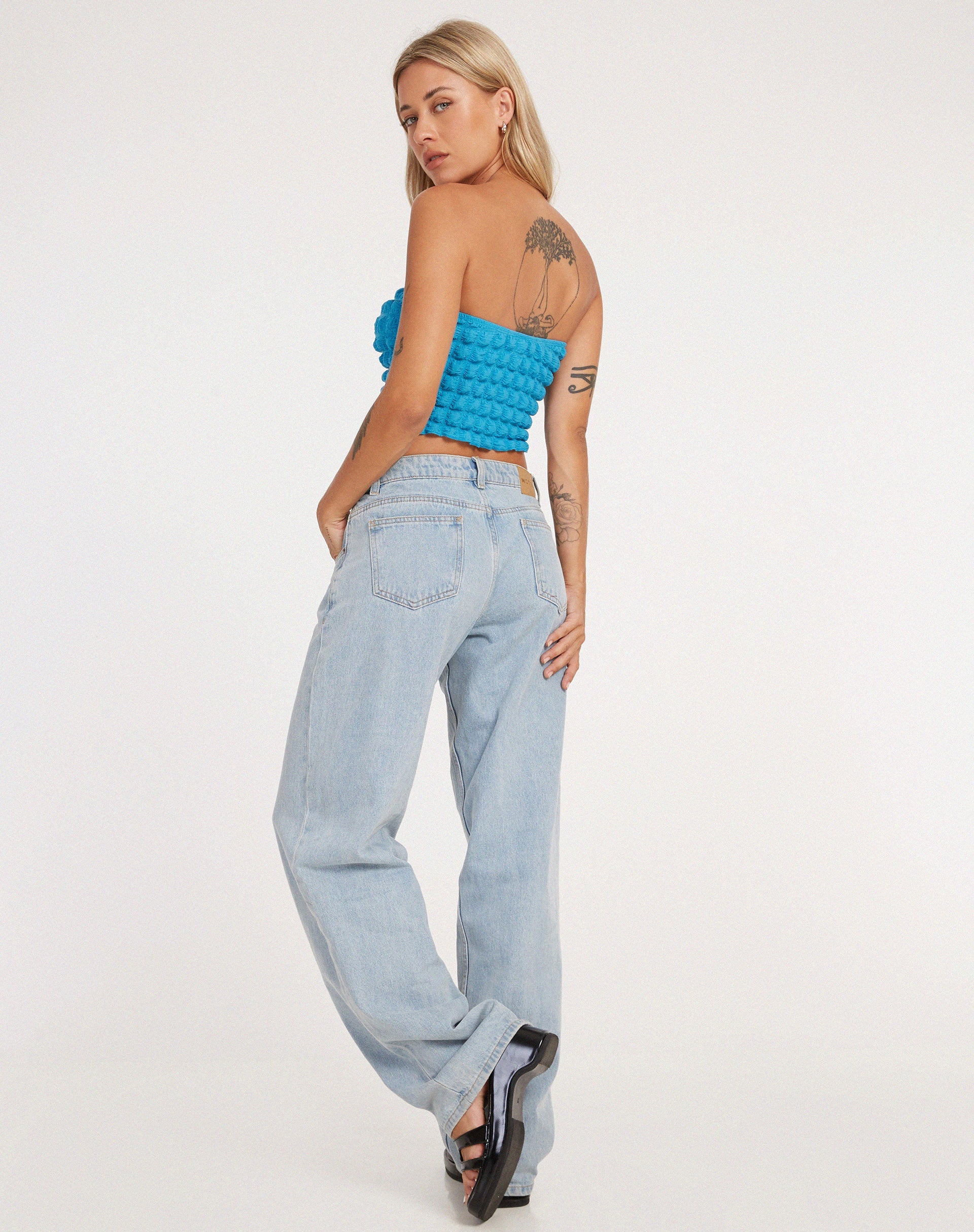 image de Dulce Bandeau Top in Blue