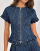 Image de Dunya Top in Chambray Vintage Blue