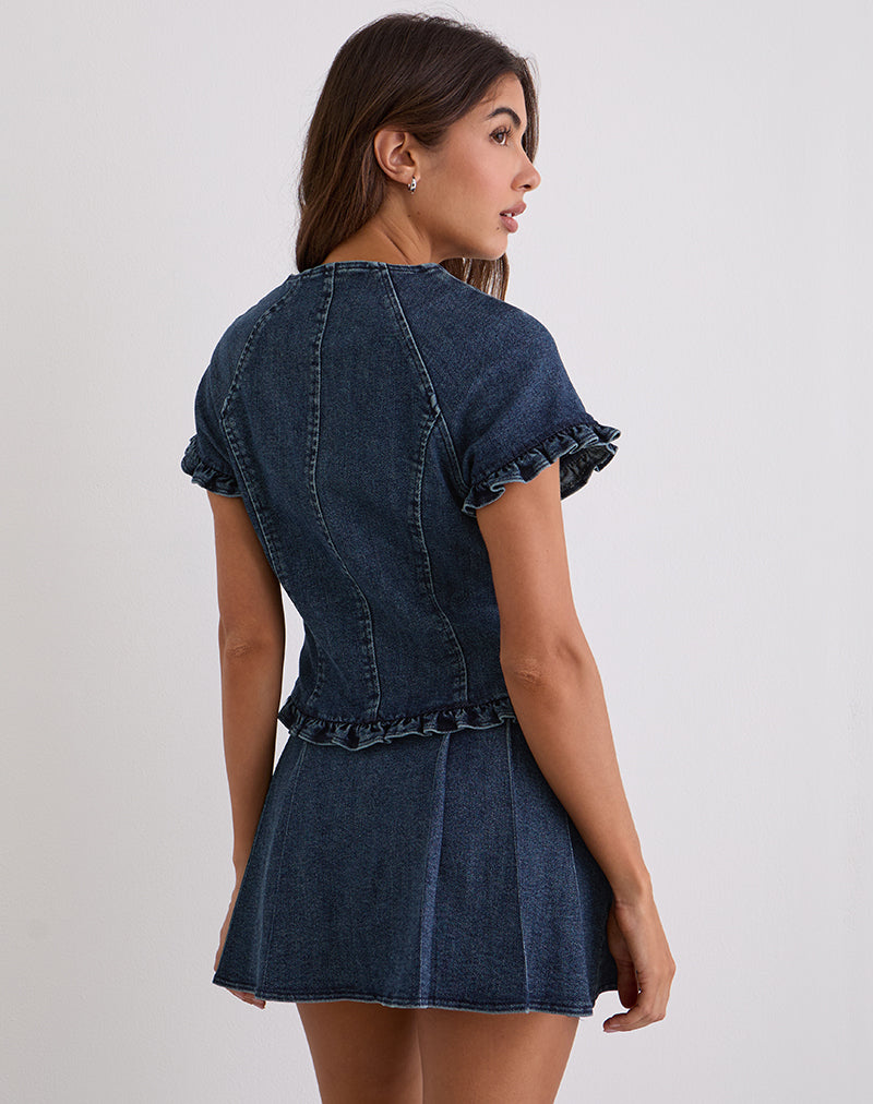 Image de Dunya Top in Chambray Vintage Blue