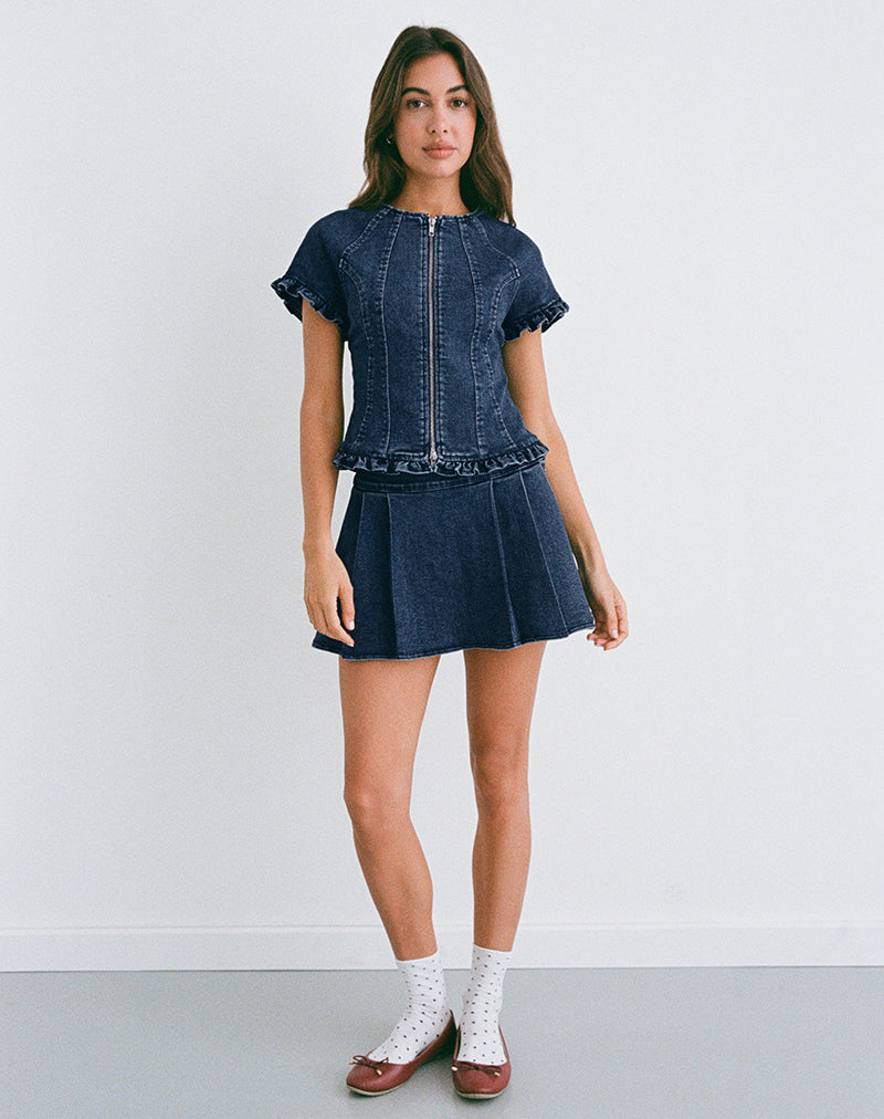 Image de Dunya Top in Chambray Vintage Blue