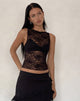 Image of Dwira Lace Vest Top in Black