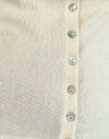 tricot plat crème