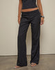 Image de Ganta Slim Trouser in Pinstripe Black