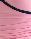 Rose ballet avec reliure marine