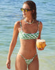 Image de Elvina Bikini Top in Square Flag Green