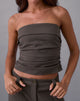 Image de Elzi Corset Top in Tailoring Dark Olive
